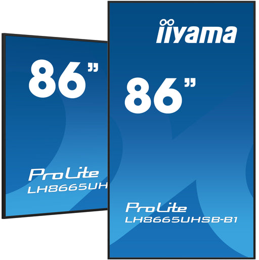EAN 4948570123605 - iiyama LH8665UHSB-B1 pantalla de señalización Diseño de quiosco 2,18 m (86") LED Wifi 800 cd / m² 4K Ultr imagen 1