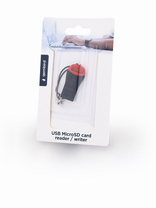 EAN 8716309107174 - Gembird FD2-MSD-3 lector de tarjeta USB 2.0 Negro, Rojo imagen 2