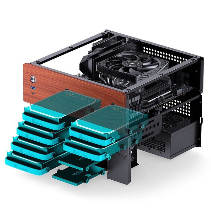 EAN 6970620553764 - Jonsbo N4 Black Micro Torre Negro imagen 5