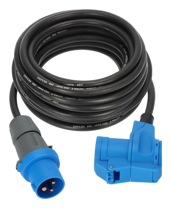 EAN 4007123701117 - Brennenstuhl 1168650510 base múltiple 10 m 2 salidas AC Exterior Negro, Azul imagen 1