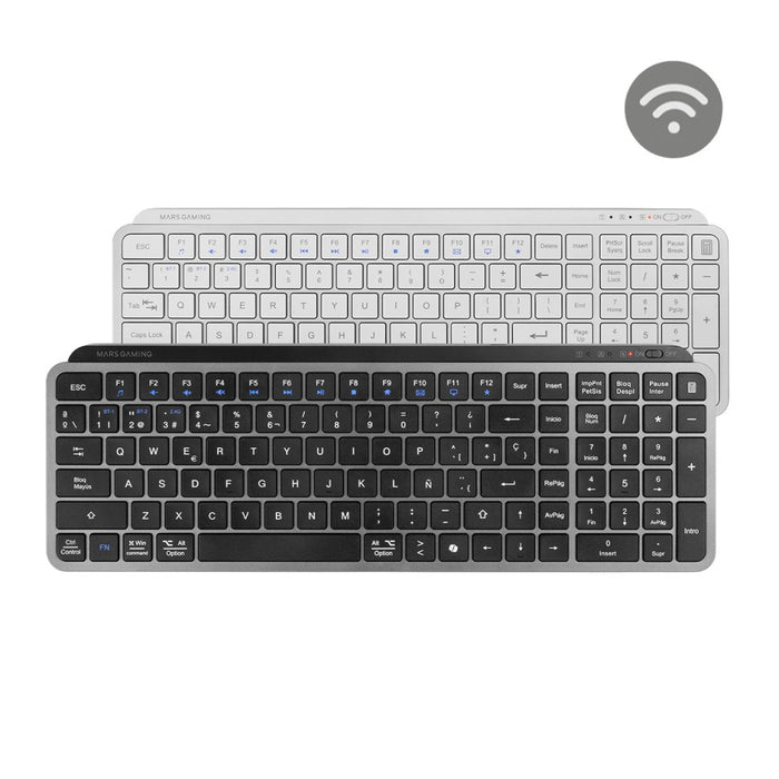 EAN 8435693113720 - Mars Gaming MK-SILENKEYS teclado Universal RF Wireless + Bluetooth QWERTY Español Negro imagen 3