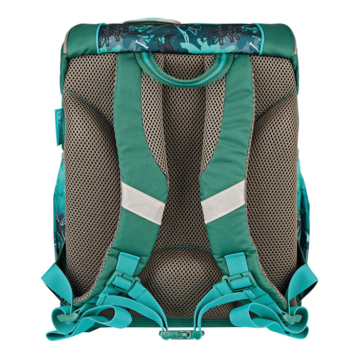 EAN 4008110358444 - Herlitz UltraLight Plus Green Rex juego de mochila escolar Niño Poliéster Verde, Turquesa imagen 3