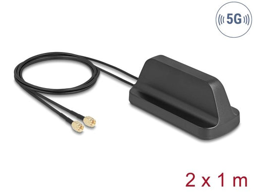 EAN 4043619814855 - DeLOCK 81485 antena para red Antena omnidireccional 2x SMA 3 dBi imagen 1