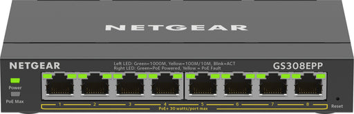 EAN 0606449153095 - NETGEAR 8-Port Gigabit Ethernet High-Power PoE+ Plus Switch (GS308EPP) Gestionado L2/L3 Gigabit Ethernet  imagen 1