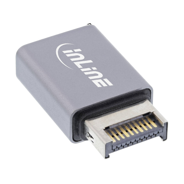 EAN 4043718315178 - InLine 33446P cambiador de género para cable Gris imagen 2