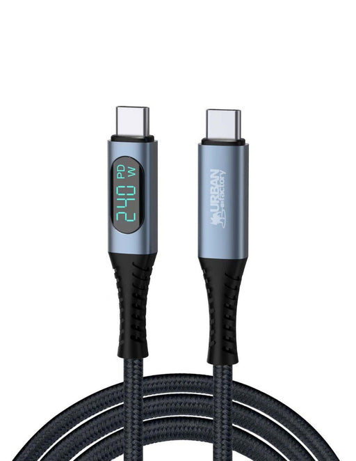 EAN 3760170885100 - Urban Factory CAB05UF cable USB USB4 Gen 2x2 1,5 m USB C 40 Gbit/s 240 W Gris imagen 1