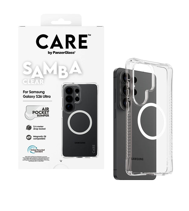EAN 5715685034343 - PanzerGlass CARE™ by ® Samba Case Transparent w. White Qi Samsung Galaxy S26 Ultra funda para teléfono mó imagen 5