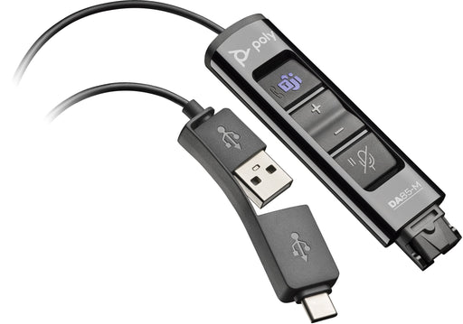 EAN 0197029650078 - Poly DA85-M USB to QD Black Adapter TAA Adaptador de interfaz imagen 1