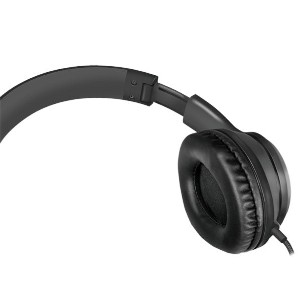 EAN 4052792063097 - LogiLink HS0053 auricular y casco Auriculares Alámbrico Diadema Llamadas/Música Negro, Plata imagen 5