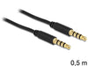 EAN 4043619834341 - DeLOCK 3.5mm - 3.5mm, 0.5m cable de audio 0,5 m 3,5mm Negro imagen 1