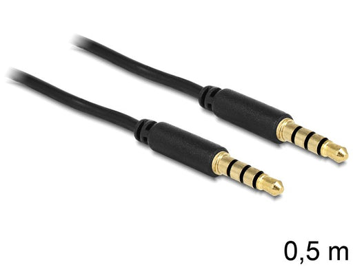 EAN 4043619834341 - DeLOCK 3.5mm - 3.5mm, 0.5m cable de audio 0,5 m 3,5mm Negro imagen 1