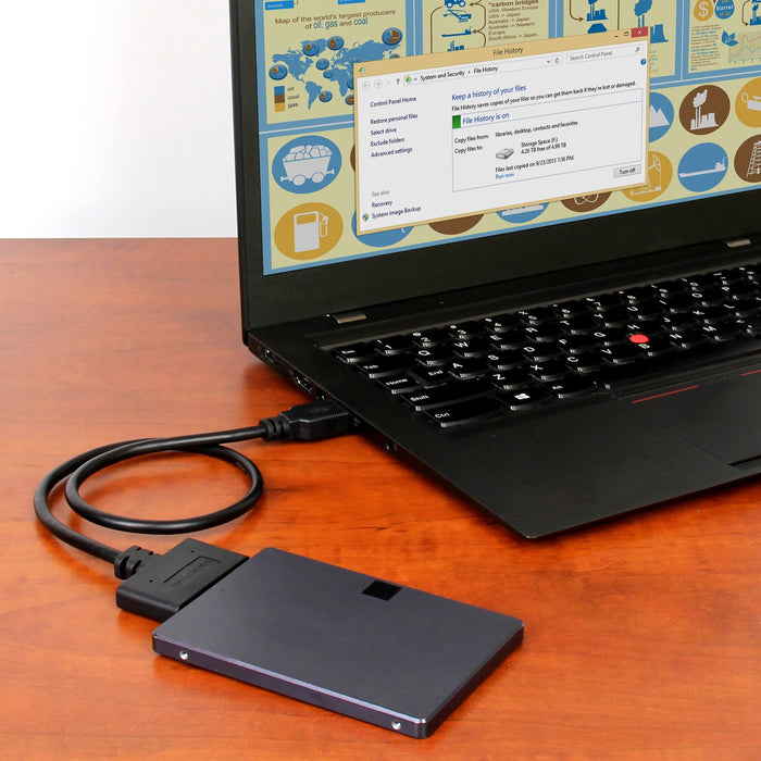 EAN 0065030861779 - StarTech.com USB312SAT3CB cambiador de género para cable USB 3.1 A SATA 7+15 pin Negro imagen 4