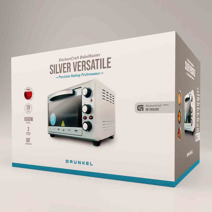 EAN 8426156016023 - Grunkel HR-28SILVER horno tostador 28 L 1600 W Acero inoxidable imagen 6