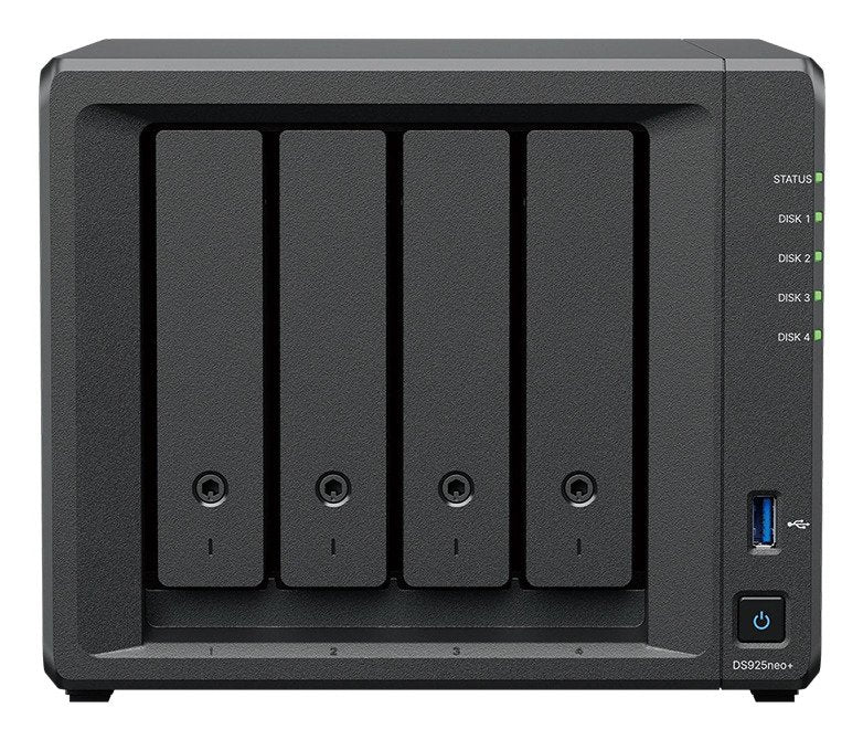 EAN 4711174727087 - Synology DiskStation DS925NEO+ servidor de almacenamiento NAS Compacto Ryzen Embedded V1500B 4 GB DDR4 0  imagen 1
