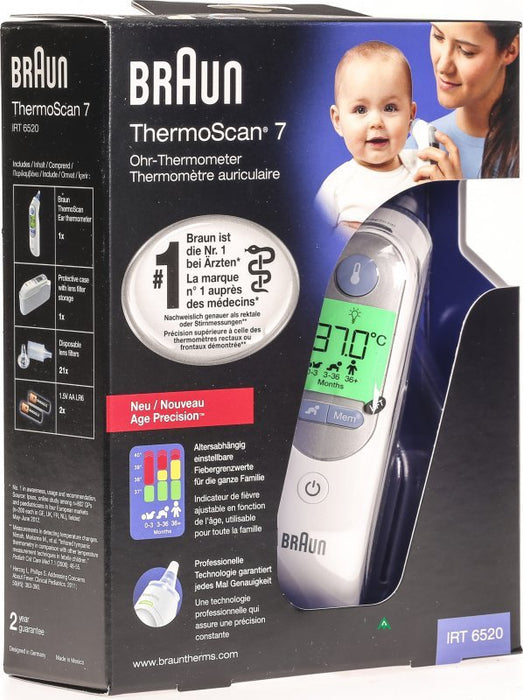 EAN 4022167652195 - Braun ThermoScan 7 Teledetección Blanco Oído imagen 3