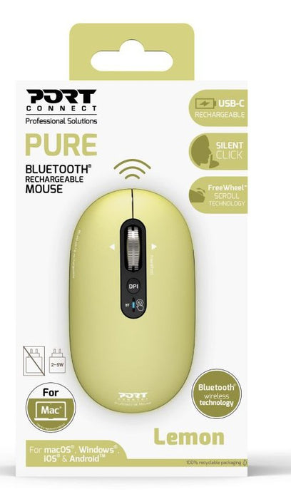 EAN 3567049105068 - Port Designs PORT Connect PURE MAC ratón Universal Ambidextro Bluetooth Óptico 3200 DPI imagen 6