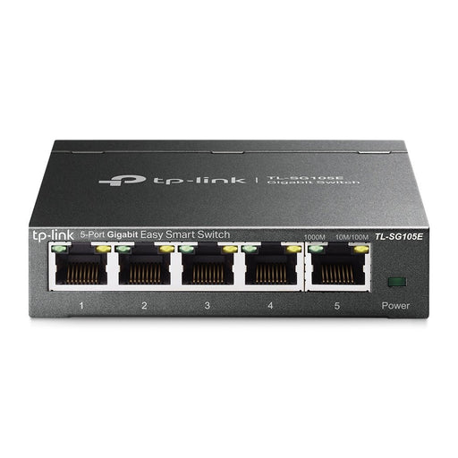 EAN 1210002616836 - TP-Link TL-SG105E switch Gestionado L2 Gigabit Ethernet (10/100/1000) Negro imagen 1