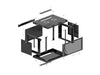 EAN 5901969447484 - Lanberg WF01-6612-23B armario rack 12U Bastidor de pared Negro imagen 3