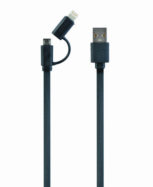 EAN 8716309087674 - Gembird CC-USB2-AMLM2-1M cable USB USB A Micro-USB B/Lightning Negro imagen 1