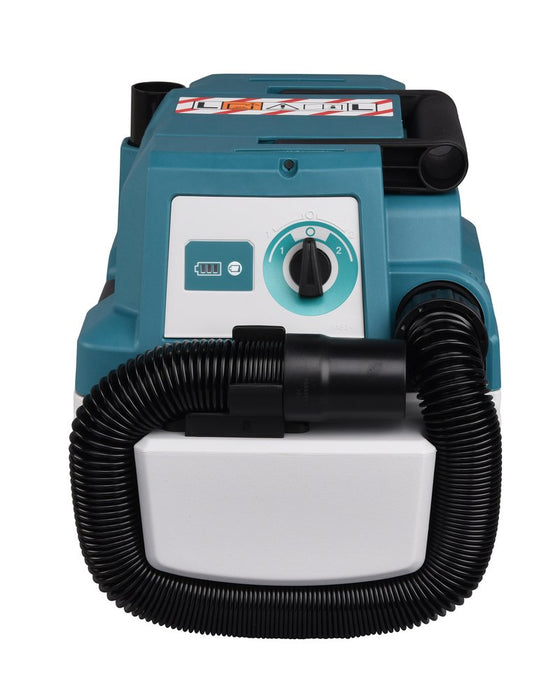 EAN 0088381729987 - Makita DVC750LZX3 aspiradora 7,5 L Aspiradora de tambor Seca y húmeda Sin bolsa imagen 9