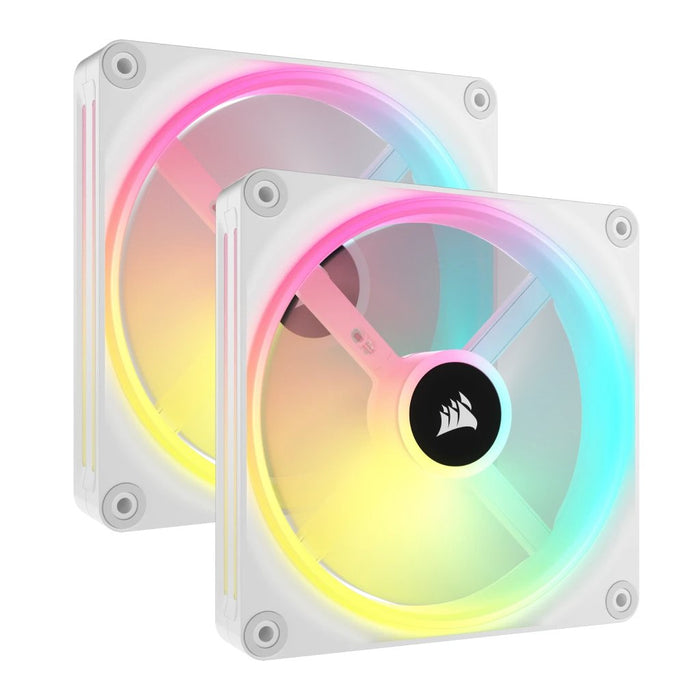 EAN 0840006698005 - Corsair iCUE LINK QX140 RGB Carcasa del ordenador Ventilador 14 cm Blanco 2 pieza(s) imagen 1