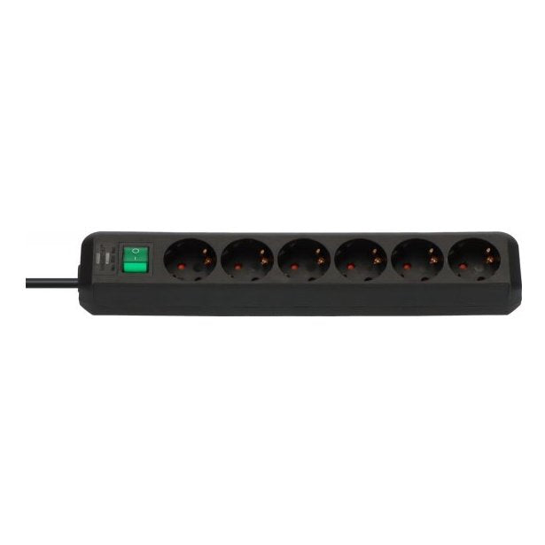 EAN 4007123133130 - Brennenstuhl 1159500400 base múltiple 3 m 6 salidas AC Interior Negro imagen 5