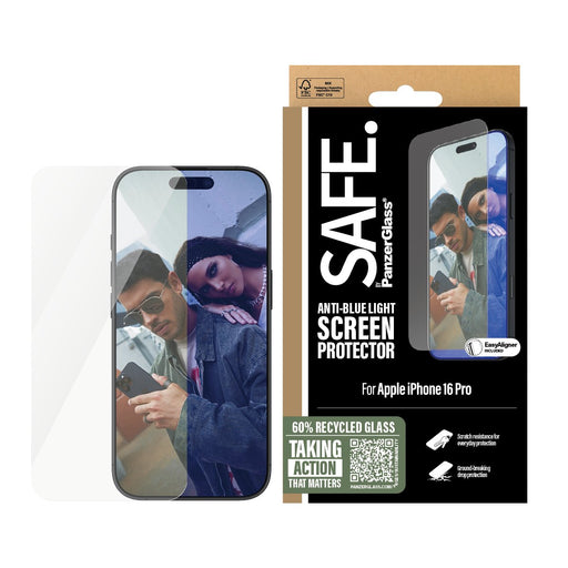 EAN 5715685002892 - PanzerGlass SAFE. by ® Anti-Blue Light Screen Protector iPhone 16 Pro | Ultra-Wide Fit Protector de panta imagen 2