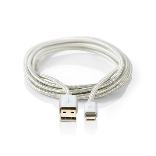 EAN 5412810262588 - Nedis CCTB39300AL30 cable de teléfono móvil Aluminio 3 m USB A Lightning imagen 1