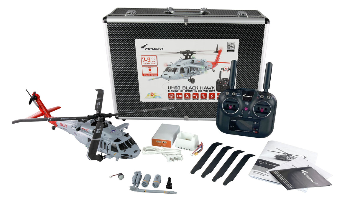 EAN 4262408976660 - Amewi UH60 Black Hawk modelo controlado por radio Helicóptero Motor eléctrico 1:47 imagen 2