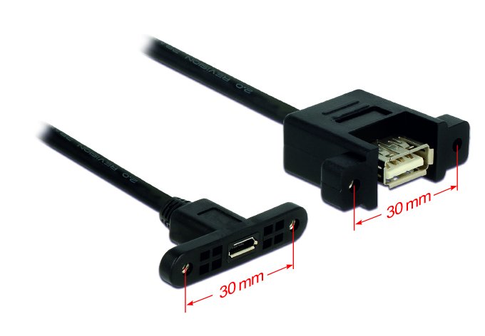 EAN 4043619851096 - DeLOCK USB 2.0 Micro-B/A, 0.25m cable USB 0,25 m Micro-USB B USB A Negro imagen 2