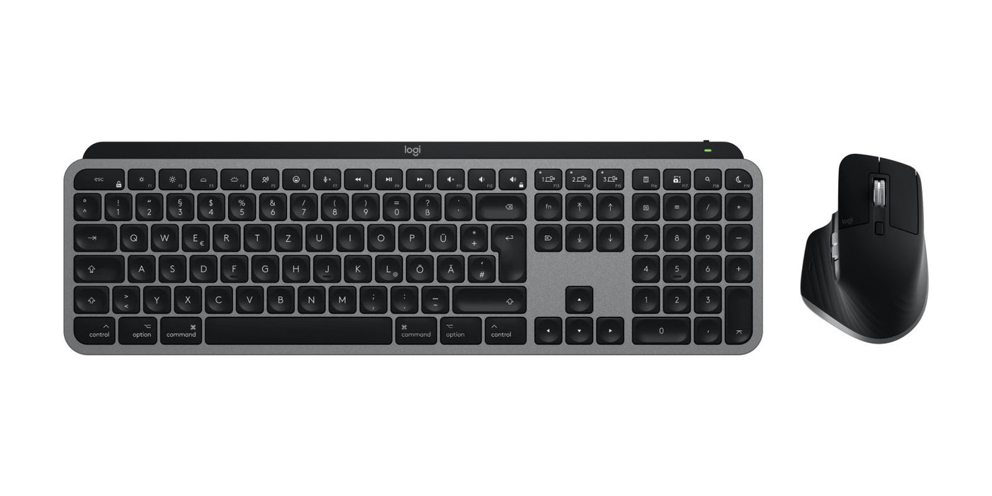 EAN 5099206122208 - Logitech MX Keys S Combo for Mac teclado Ratón incluido Hogar / Oficina Bluetooth QWERTZ Alemán Gris imagen 1