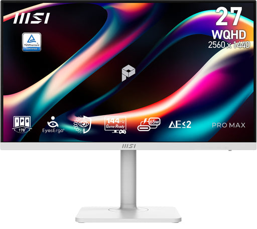 EAN 4711377396325 - MSI PRO MAX 271QPHW E14 pantalla para PC 68,6 cm (27") 2560 x 1440 Pixeles Wide Quad HD LCD Blanco imagen 1