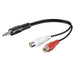 EAN 5711045661419 - Microconnect AUDALHF02 cable de audio 0,2 m 3,5mm 2 x RCA Negro imagen 1