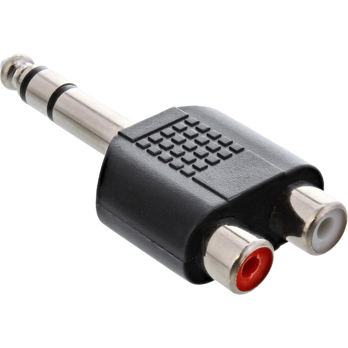 EAN 4043718075478 - InLine 99323 cambiador de género para cable 6.3mm jack male 2x RCA F Negro imagen 1