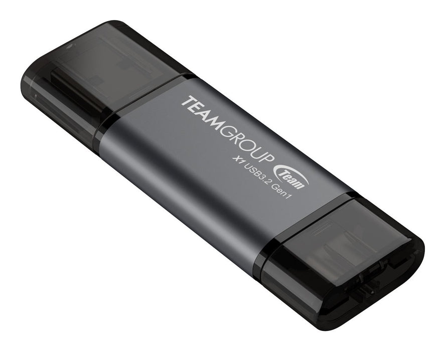 EAN 4711430803746 - Team Group X1 USB 3.2 Gen1 unidad flash USB 128 GB USB Type-A / USB Type-C 3.2 Gen 1 (3.1 Gen 1) Negro, G imagen 2