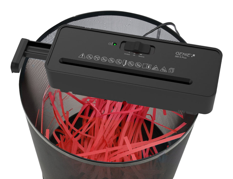 EAN 4030152956043 - Genie 260 S Plus triturador de papel Corte en tiras 72 dB 22 cm Negro imagen 5