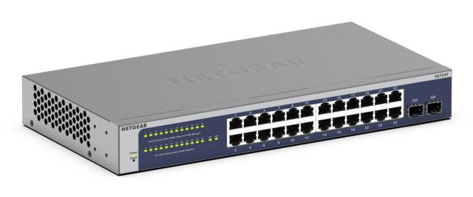 EAN 0606449169119 - NETGEAR GS724Tv6 Gestionado L2+/L3 Gigabit Ethernet (10/100/1000) 1U Azul, Gris imagen 1