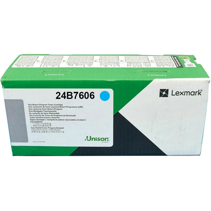EAN 0734646761451 - Lexmark 24B7606 cartucho de tóner 1 pieza(s) Original Cian imagen 1