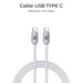 EAN 8436586743550 - SUBBLIM SUBCAB-C06010 cable USB USB 2.0 USB C Blanco imagen 4
