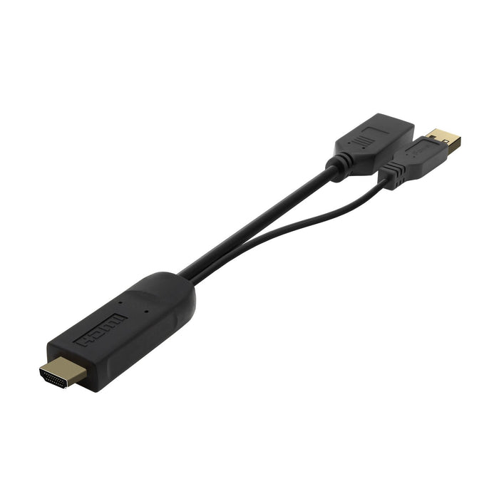 EAN 8436574707373 - AISENS A122-0642 adaptador de cable de vídeo 0,1 m HDMI tipo A (Estándar) DisplayPort + USB Type-A imagen 3