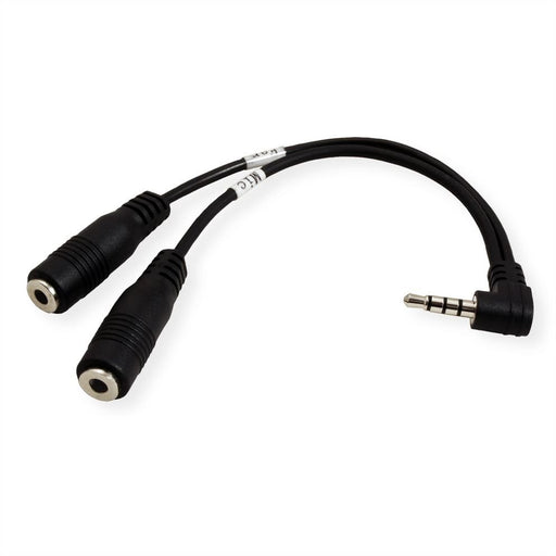 EAN 7611990194995 - ROLINE 11.09.4441 cable de audio 0,15 m 3,5mm 2 x 3.5mm Negro imagen 1
