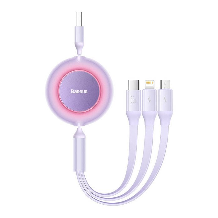 EAN 6932172609115 - Baseus CAMJ010105 cable USB USB 2.0 USB A USB C/Micro-USB B/Lightning Violeta imagen 2