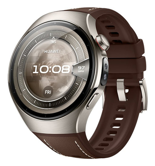 EAN 6942103154317 - Huawei WATCH 5 3,51 cm (1.38") AMOLED 46 mm Digital 466 x 466 Pixeles Pantalla táctil Plata GPS (satélite imagen 1