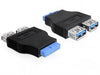 EAN 4043619653249 - DeLOCK 65324 cambiador de género para cable USB 3.0 19 Pin Buchse Negro imagen 1