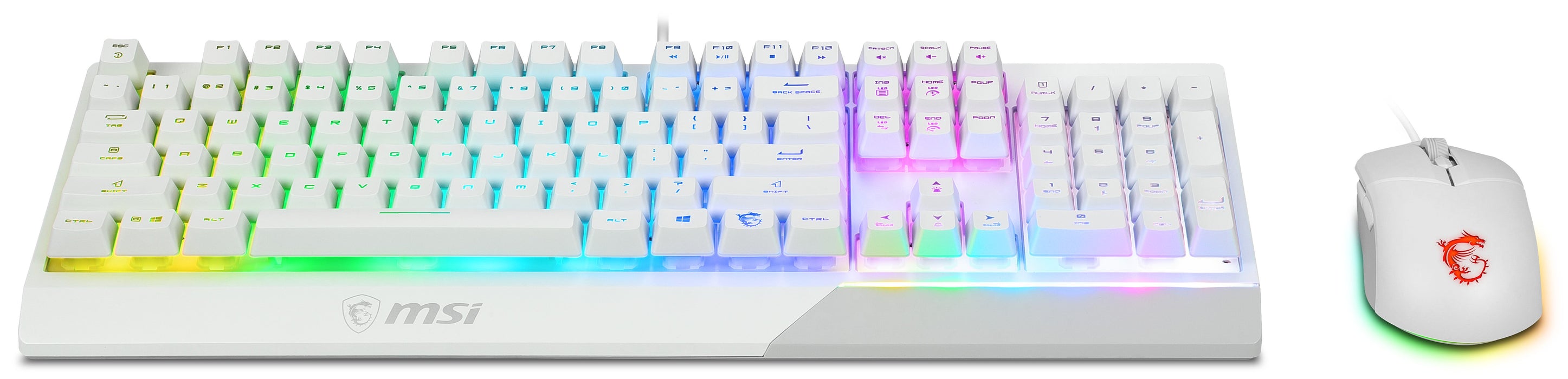 EAN 4719072813925 - MSI S11-04DE305-CLA teclado Ratón incluido Juego USB QWERTZ Alemán Blanco imagen 4