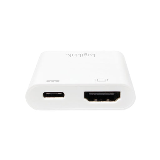 EAN 4052792038705 - LogiLink 0.14m, 2xUSB-C/HDMI Adaptador gráfico USB 3840 x 2160 Pixeles Blanco imagen 2