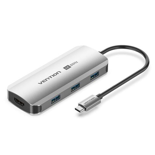 EAN 6922794781238 - Vention TGESB base para portátil y replicador de puertos Alámbrico USB 3.2 Gen 1 (3.1 Gen 1) Type-C Gris imagen 1