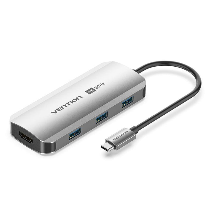 EAN 6922794781238 - Vention TGESB base para portátil y replicador de puertos Alámbrico USB 3.2 Gen 1 (3.1 Gen 1) Type-C Gris imagen 1