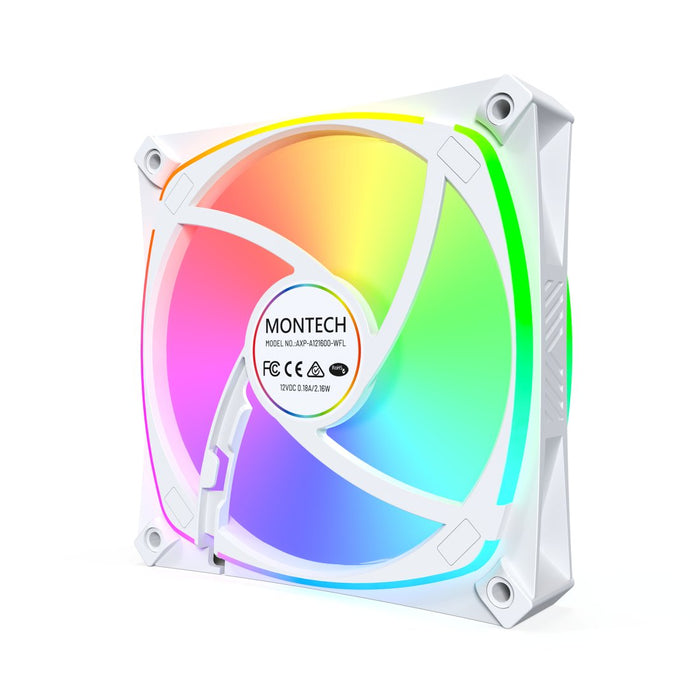 EAN 4710562742527 - Montech AX120 PRO Carcasa del ordenador Ventilador 12 cm Blanco 3 pieza(s) imagen 6