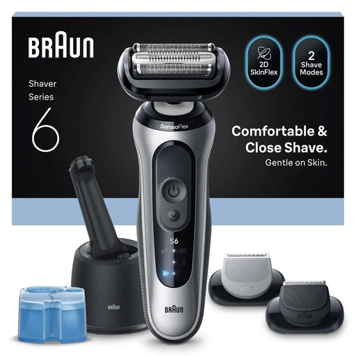 EAN 8700216647403 - Braun Series 6 62-S7650cc Máquina de afeitar de láminas Recortadora Plata imagen 1